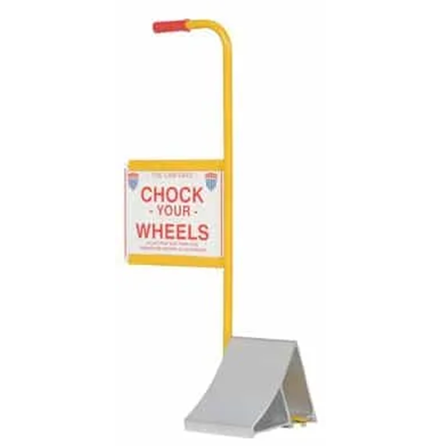 Vestil ( Aluminum Wheel Chock with Handle and Sign EALUM-7-HS )