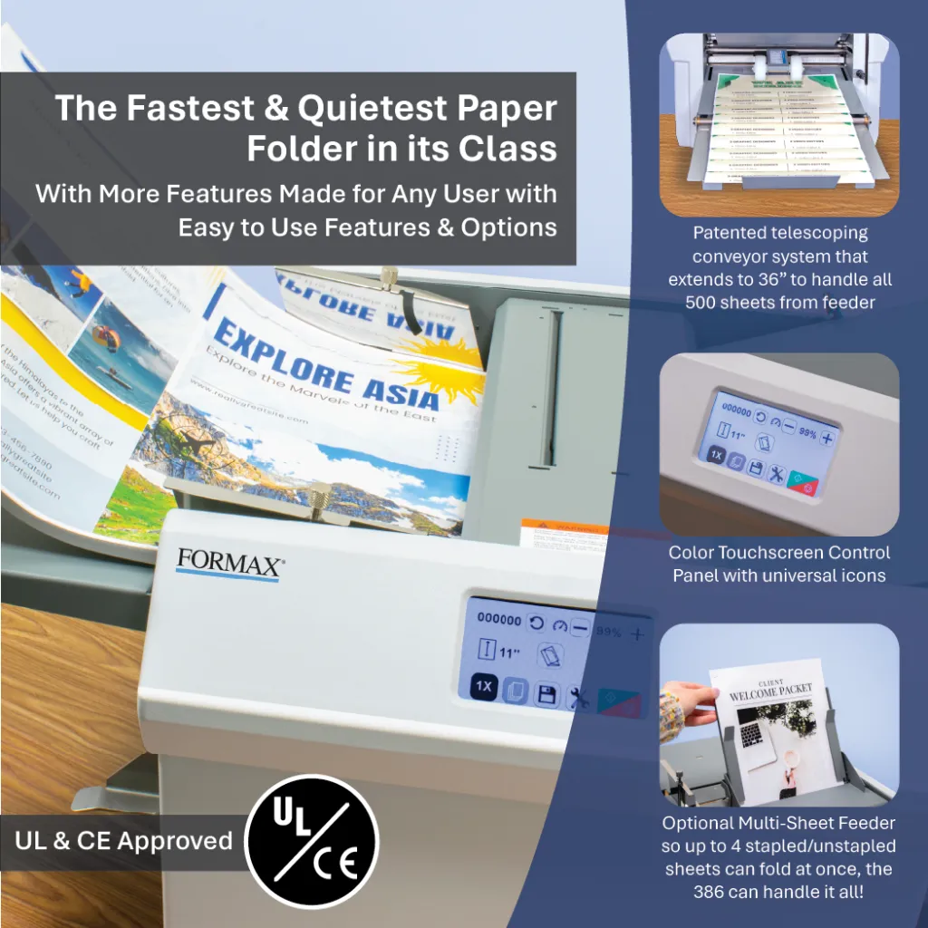 FD 386 Automatic Touchscreen Document Folder